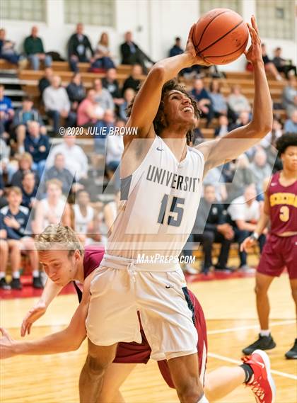 Thumbnail 3 in University Vs Scecina (IHSAA 2A Sectional 1st round) photogallery.