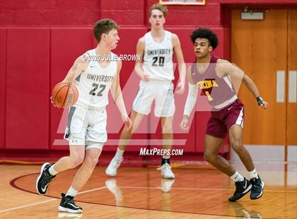 Thumbnail 1 in University Vs Scecina (IHSAA 2A Sectional 1st round) photogallery.
