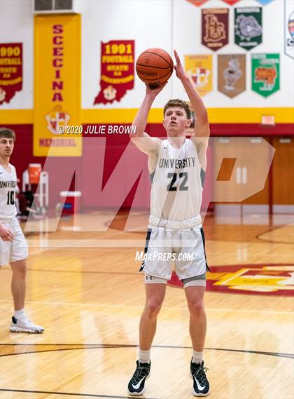 Thumbnail 2 in University Vs Scecina (IHSAA 2A Sectional 1st round) photogallery.
