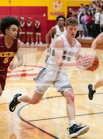 Thumbnail 1 in University Vs Scecina (IHSAA 2A Sectional 1st round) photogallery.
