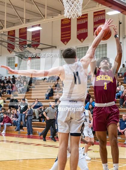 Thumbnail 2 in University Vs Scecina (IHSAA 2A Sectional 1st round) photogallery.