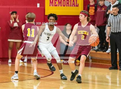 Thumbnail 3 in University Vs Scecina (IHSAA 2A Sectional 1st round) photogallery.