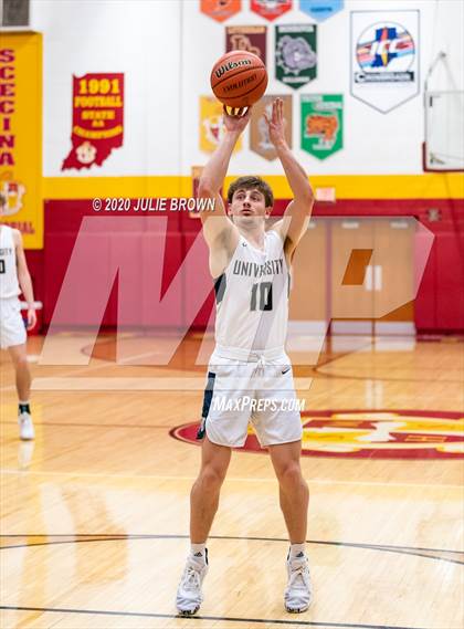 Thumbnail 1 in University Vs Scecina (IHSAA 2A Sectional 1st round) photogallery.