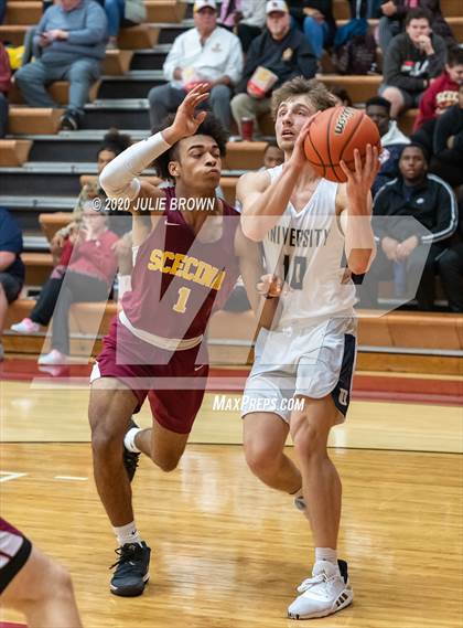 Thumbnail 2 in University Vs Scecina (IHSAA 2A Sectional 1st round) photogallery.