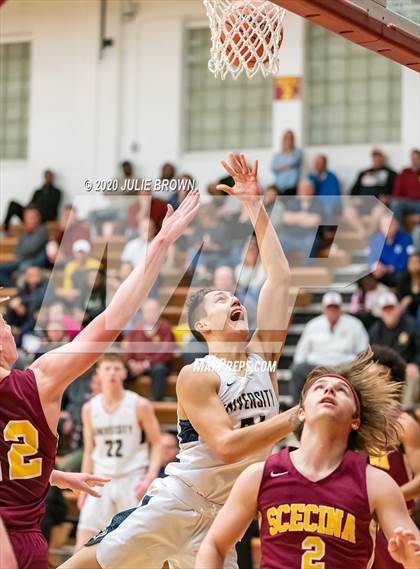 Thumbnail 1 in University Vs Scecina (IHSAA 2A Sectional 1st round) photogallery.
