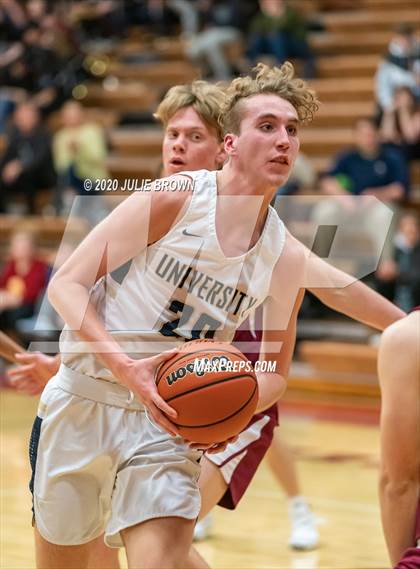 Thumbnail 3 in University Vs Scecina (IHSAA 2A Sectional 1st round) photogallery.