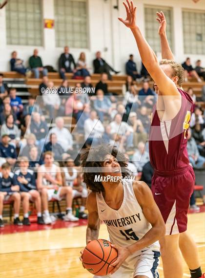 Thumbnail 1 in University Vs Scecina (IHSAA 2A Sectional 1st round) photogallery.