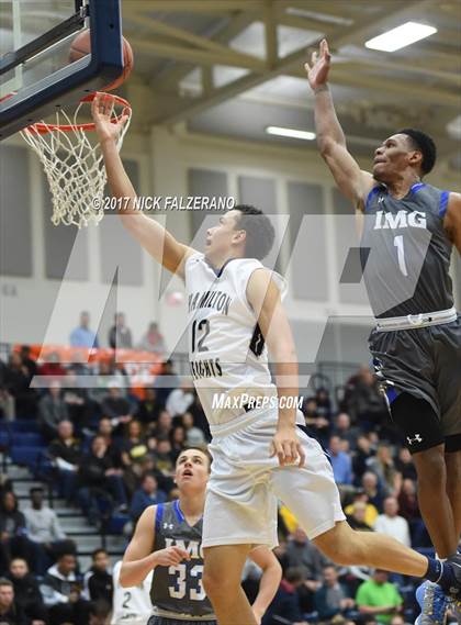 Thumbnail 2 in Hamilton Heights Christian Academy vs. IMG Academy photogallery.
