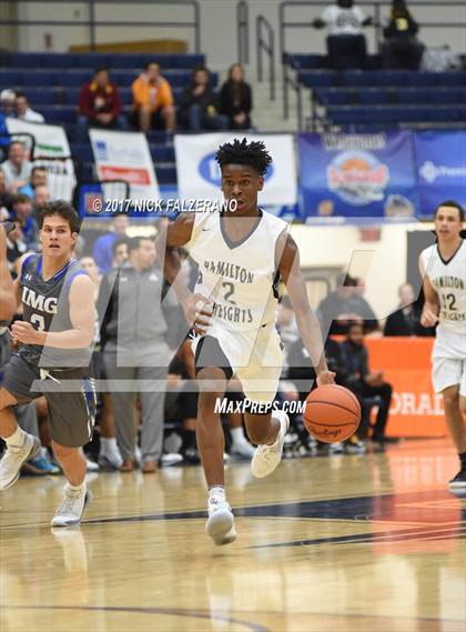 Thumbnail 1 in Hamilton Heights Christian Academy vs. IMG Academy photogallery.