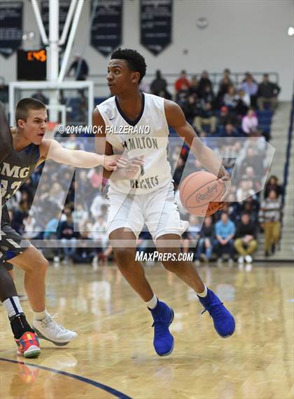 Thumbnail 2 in Hamilton Heights Christian Academy vs. IMG Academy photogallery.