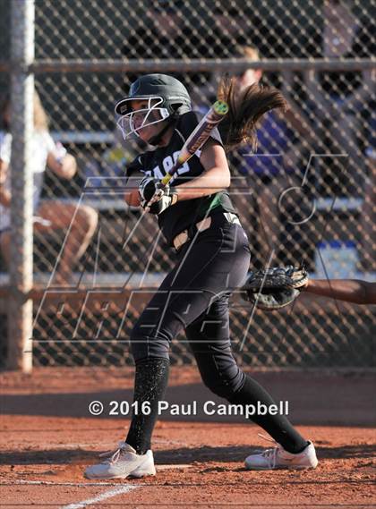 Thumbnail 1 in Queen Creek vs Basha (Desert Mountain Softball Invitational) photogallery.