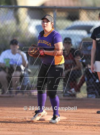 Thumbnail 2 in Queen Creek vs Basha (Desert Mountain Softball Invitational) photogallery.