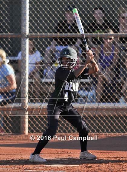 Thumbnail 3 in Queen Creek vs Basha (Desert Mountain Softball Invitational) photogallery.
