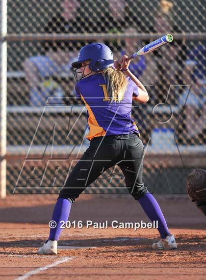 Thumbnail 1 in Queen Creek vs Basha (Desert Mountain Softball Invitational) photogallery.