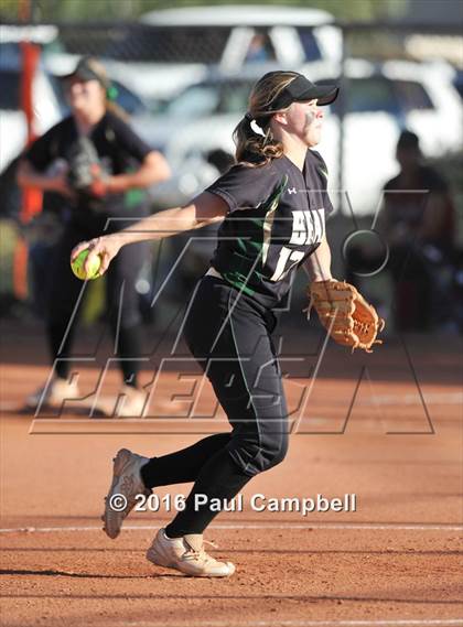 Thumbnail 1 in Queen Creek vs Basha (Desert Mountain Softball Invitational) photogallery.
