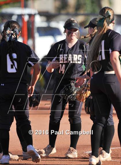 Thumbnail 2 in Queen Creek vs Basha (Desert Mountain Softball Invitational) photogallery.