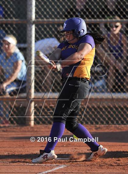 Thumbnail 3 in Queen Creek vs Basha (Desert Mountain Softball Invitational) photogallery.