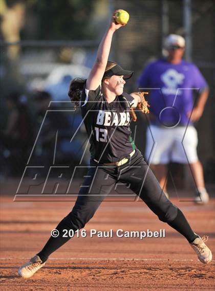 Thumbnail 2 in Queen Creek vs Basha (Desert Mountain Softball Invitational) photogallery.
