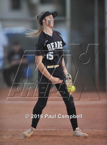 Thumbnail 2 in Queen Creek vs Basha (Desert Mountain Softball Invitational) photogallery.