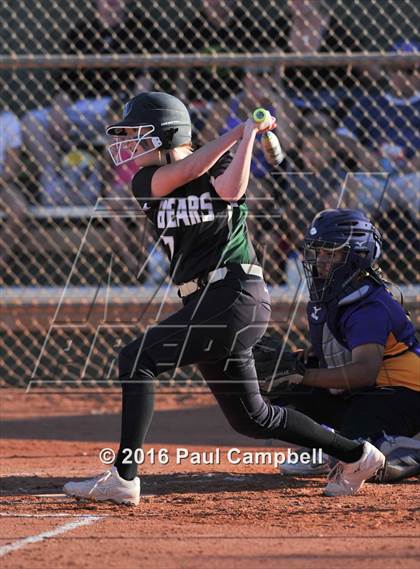 Thumbnail 1 in Queen Creek vs Basha (Desert Mountain Softball Invitational) photogallery.