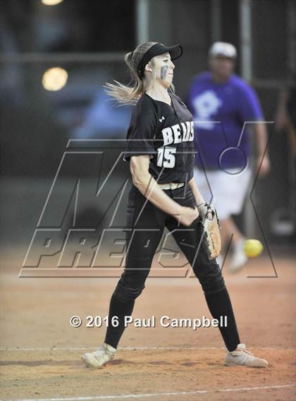 Thumbnail 2 in Queen Creek vs Basha (Desert Mountain Softball Invitational) photogallery.