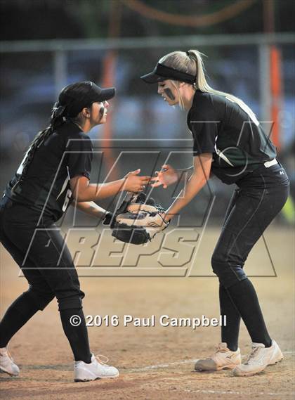 Thumbnail 1 in Queen Creek vs Basha (Desert Mountain Softball Invitational) photogallery.