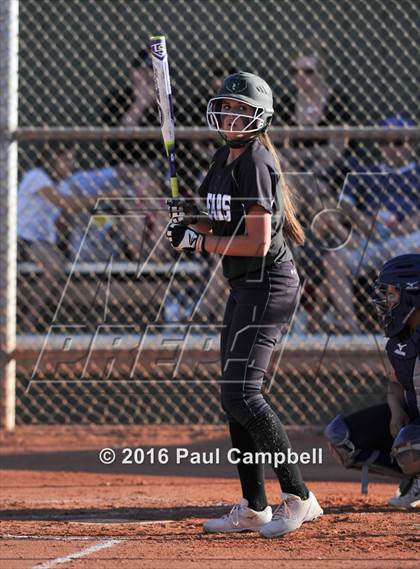 Thumbnail 3 in Queen Creek vs Basha (Desert Mountain Softball Invitational) photogallery.