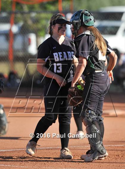 Thumbnail 2 in Queen Creek vs Basha (Desert Mountain Softball Invitational) photogallery.