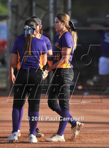 Thumbnail 1 in Queen Creek vs Basha (Desert Mountain Softball Invitational) photogallery.