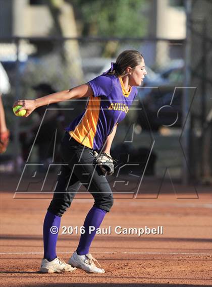 Thumbnail 1 in Queen Creek vs Basha (Desert Mountain Softball Invitational) photogallery.