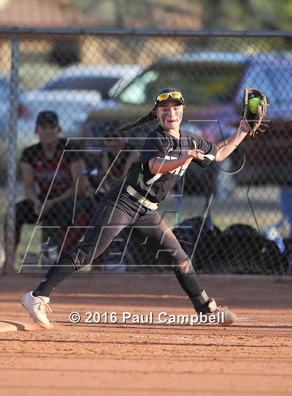 Thumbnail 2 in Queen Creek vs Basha (Desert Mountain Softball Invitational) photogallery.