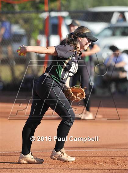 Thumbnail 2 in Queen Creek vs Basha (Desert Mountain Softball Invitational) photogallery.