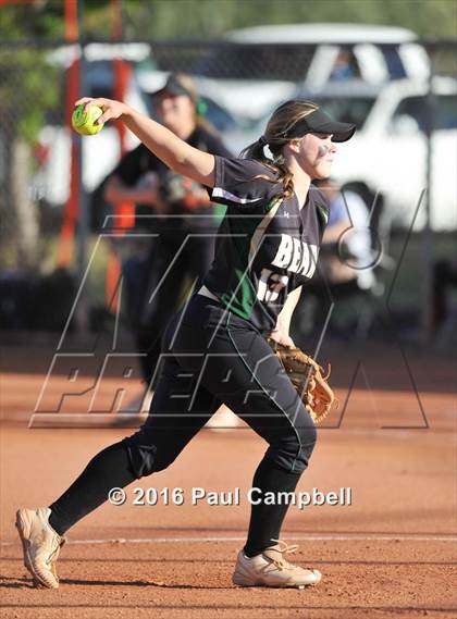 Thumbnail 3 in Queen Creek vs Basha (Desert Mountain Softball Invitational) photogallery.