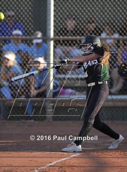 Thumbnail 1 in Queen Creek vs Basha (Desert Mountain Softball Invitational) photogallery.