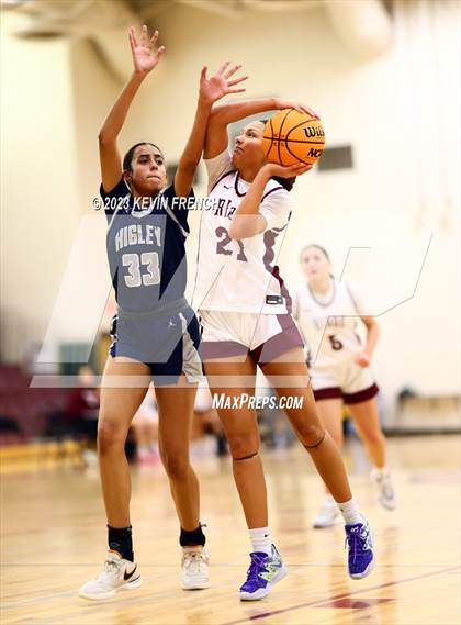 Thumbnail 2 in Higley vs Mountain Ridge (Mountain Ridge Girls Basketball Invitational) photogallery.