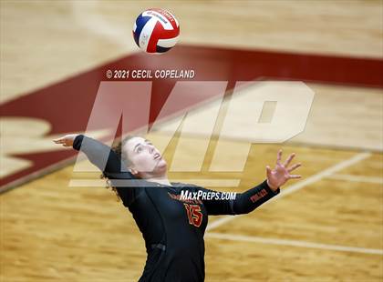 Thumbnail 2 in Lassiter vs Creekview (GHSA 6A Quarterfinal State Volleyball Championship) photogallery.