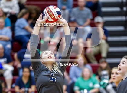 Thumbnail 2 in Lassiter vs Creekview (GHSA 6A Quarterfinal State Volleyball Championship) photogallery.