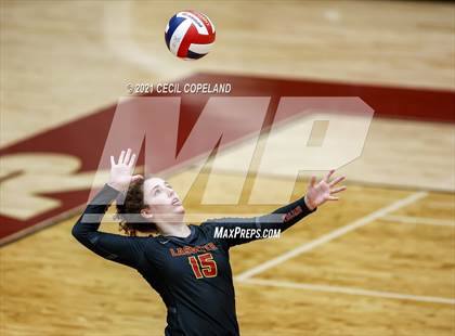 Thumbnail 1 in Lassiter vs Creekview (GHSA 6A Quarterfinal State Volleyball Championship) photogallery.