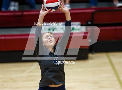 Thumbnail 2 in Lassiter vs Creekview (GHSA 6A Quarterfinal State Volleyball Championship) photogallery.