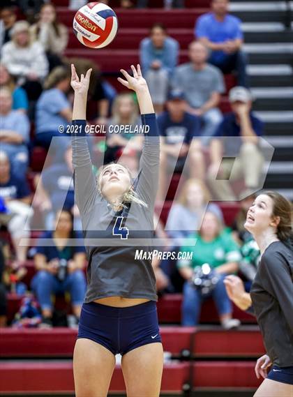 Thumbnail 3 in Lassiter vs Creekview (GHSA 6A Quarterfinal State Volleyball Championship) photogallery.