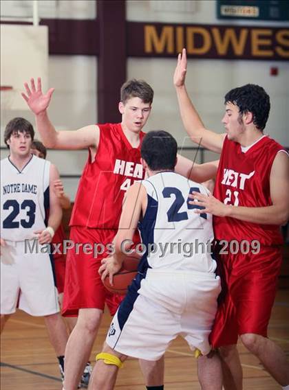 Thumbnail 2 in Notre Dame Catholic vs WF Heat (Fantasy of Lights Tournament ) photogallery.