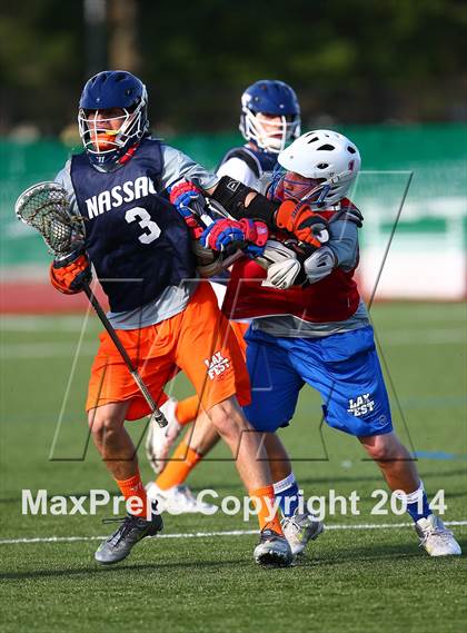 Thumbnail 1 in Nassau vs Suffolk (Long Island Showcase, Rising Juniors) photogallery.