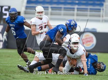 Thumbnail 3 in Trinity Christian Academy vs. Eastside Catholic (Burger King Bowl) photogallery.