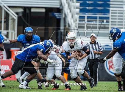 Thumbnail 1 in Trinity Christian Academy vs. Eastside Catholic (Burger King Bowl) photogallery.