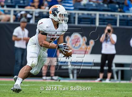 Thumbnail 2 in Trinity Christian Academy vs. Eastside Catholic (Burger King Bowl) photogallery.