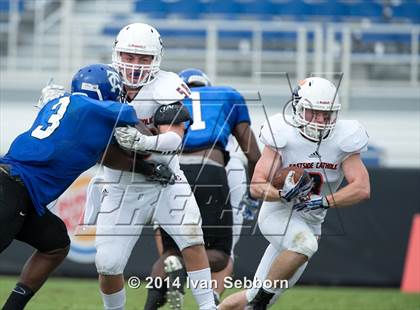 Thumbnail 2 in Trinity Christian Academy vs. Eastside Catholic (Burger King Bowl) photogallery.