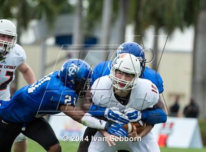 Thumbnail 2 in Trinity Christian Academy vs. Eastside Catholic (Burger King Bowl) photogallery.