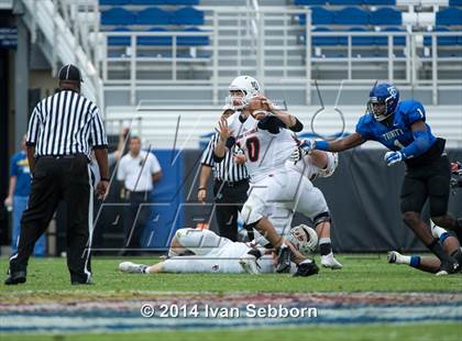 Thumbnail 1 in Trinity Christian Academy vs. Eastside Catholic (Burger King Bowl) photogallery.