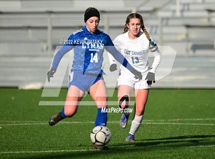 Thumbnail 3 in East Catholic vs. Lyman Memorial (CIAC Class S Final) photogallery.