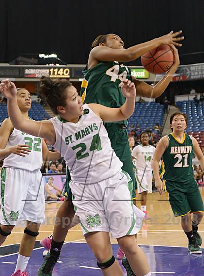 Thumbnail 1 in St. Mary's vs. Kennedy (CIF SJS D1 Final) photogallery.